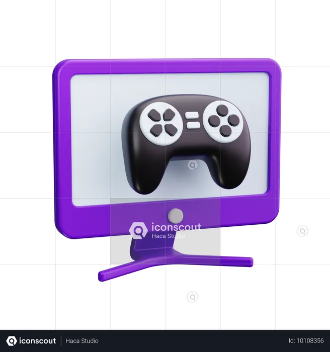 Computer Game  3D Icon