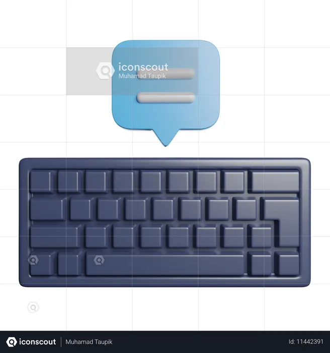 Computer Keyboard  3D Icon