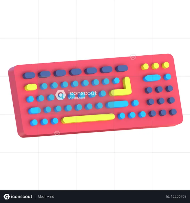 キーボード  3D Icon