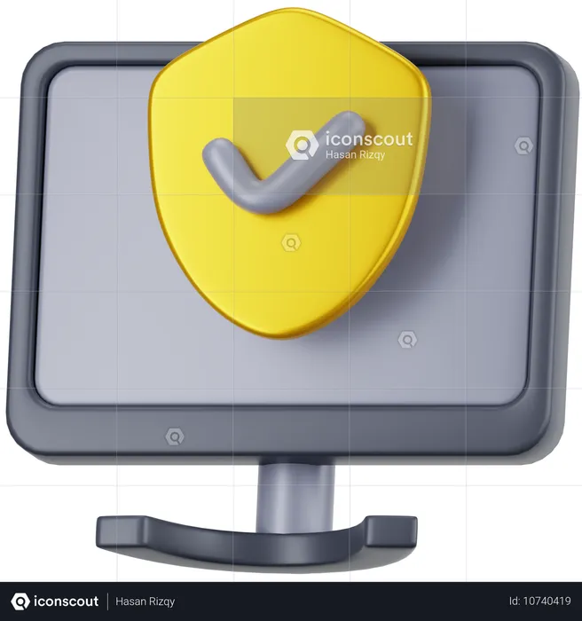 Computer-Schild  3D Icon