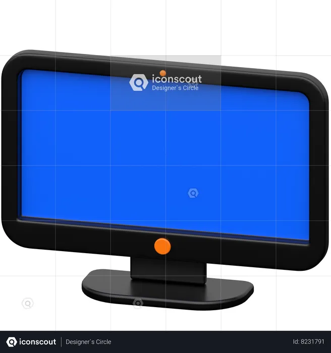 Computer screen  3D Icon