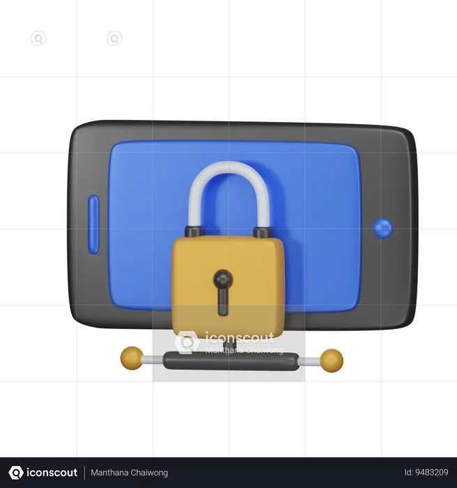 Computer Security  3D Icon