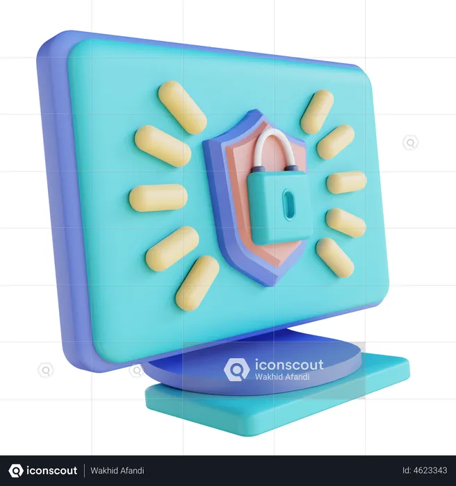 Computer Security  3D Illustration
