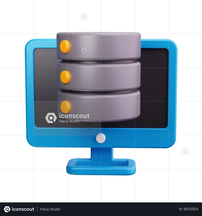 Computer Server  3D Icon