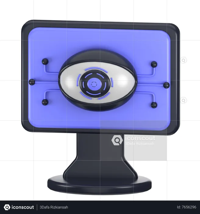 Computer Vision  3D Icon