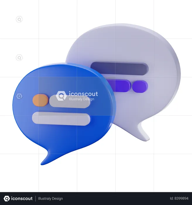 Comunicação  3D Icon