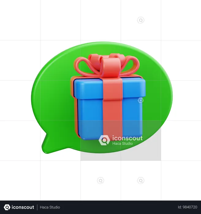 Comunicação de compras  3D Icon