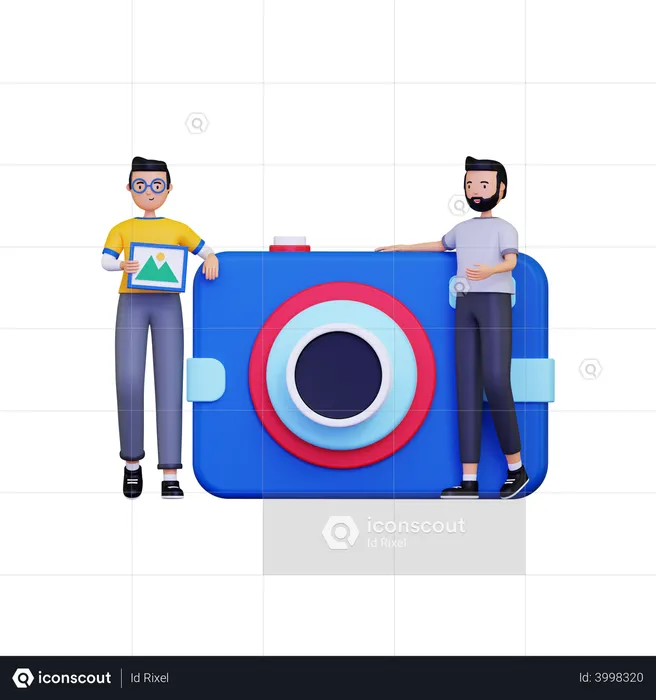 Comunidad de fotografía  3D Illustration