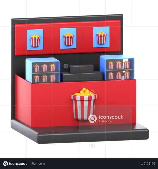 Concession Stand  3D Icon