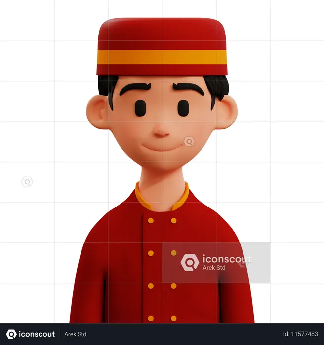 Concierge  3D Icon