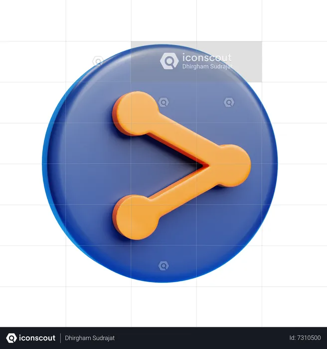 Segno di condivisione  3D Icon