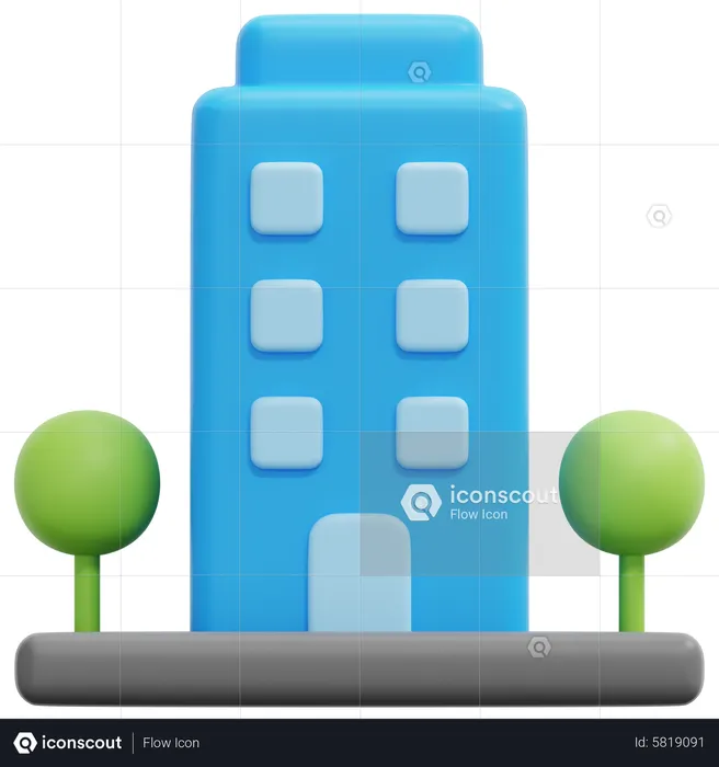 Condominio  3D Icon