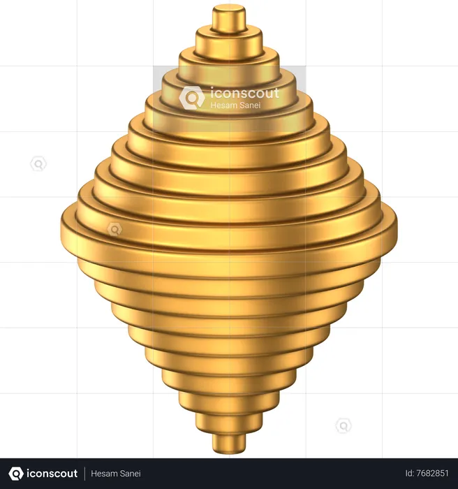 Cone Abstract Shape  3D Icon