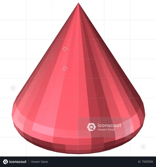 Cone Abstract Shape  3D Icon