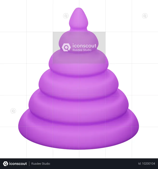 Cone Abstract Shape  3D Icon