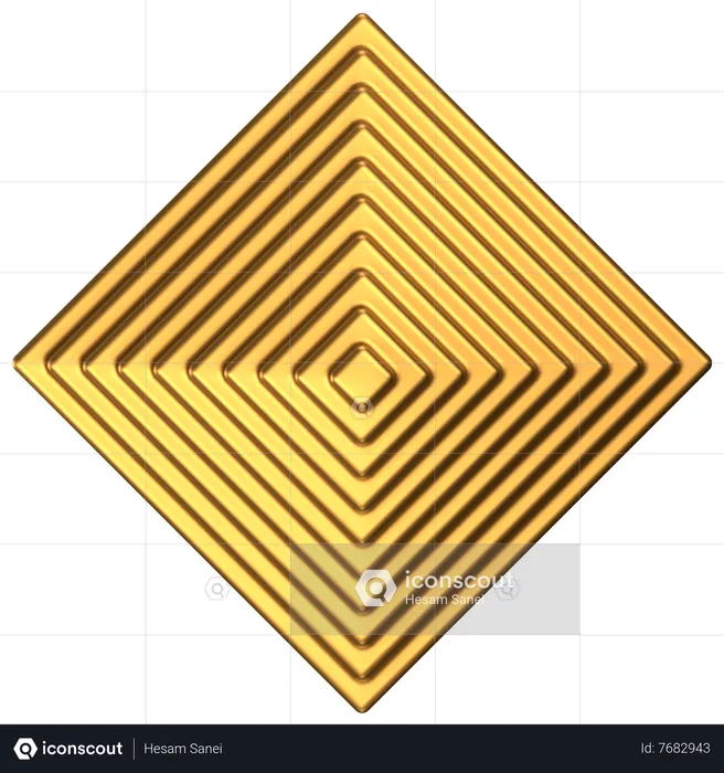 Cone Abstract Shape  3D Icon