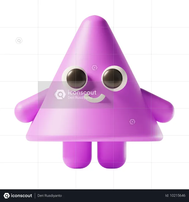 円錐文字  3D Icon