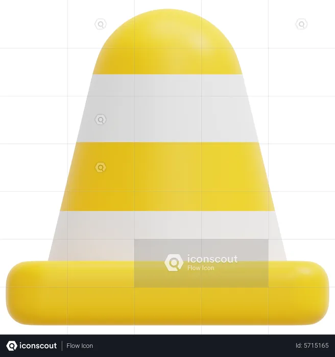 Cone de tráfego  3D Icon