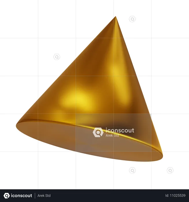 Cône d'or  3D Icon