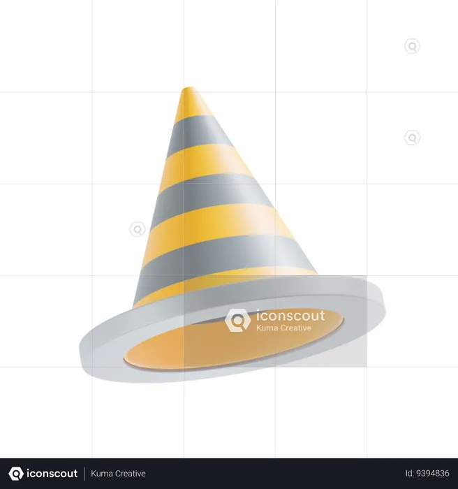 Cone de estrada  3D Icon