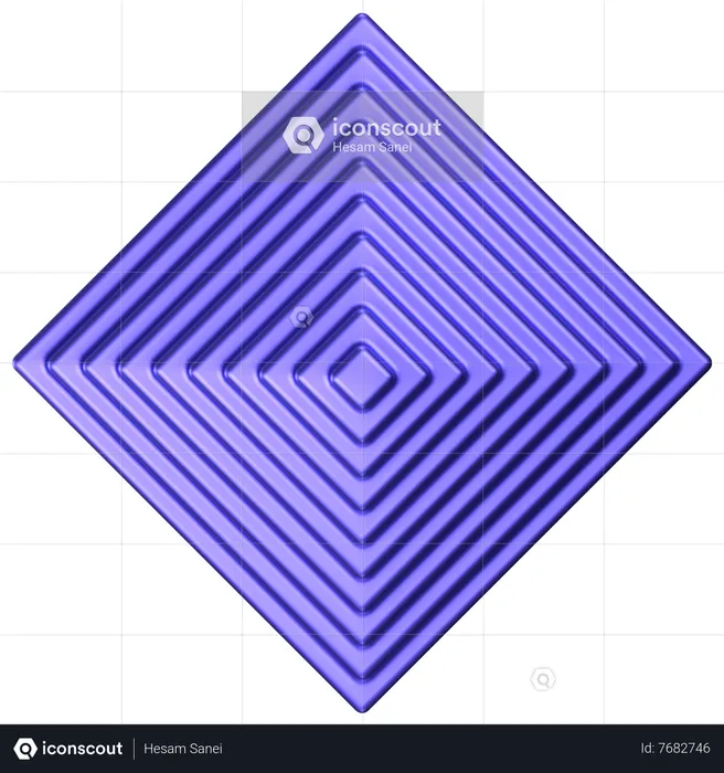 Forme abstraite de cône  3D Icon