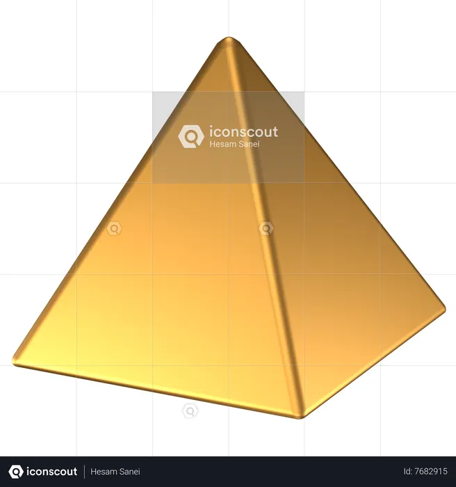 Forme abstraite de cône  3D Icon