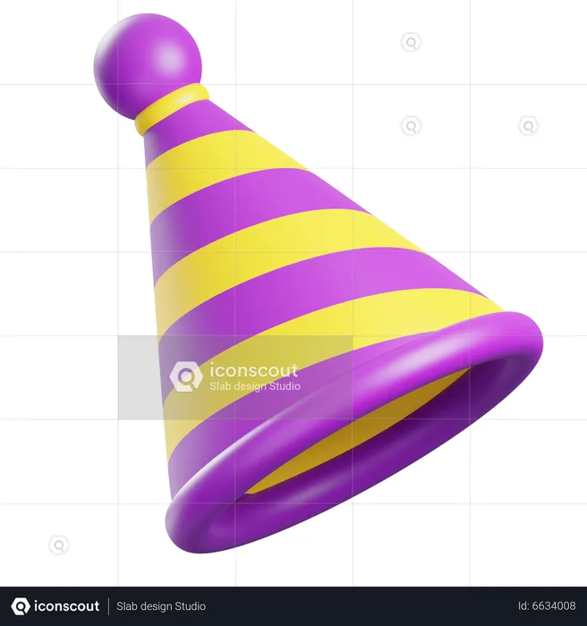 Cone Hat  3D Icon