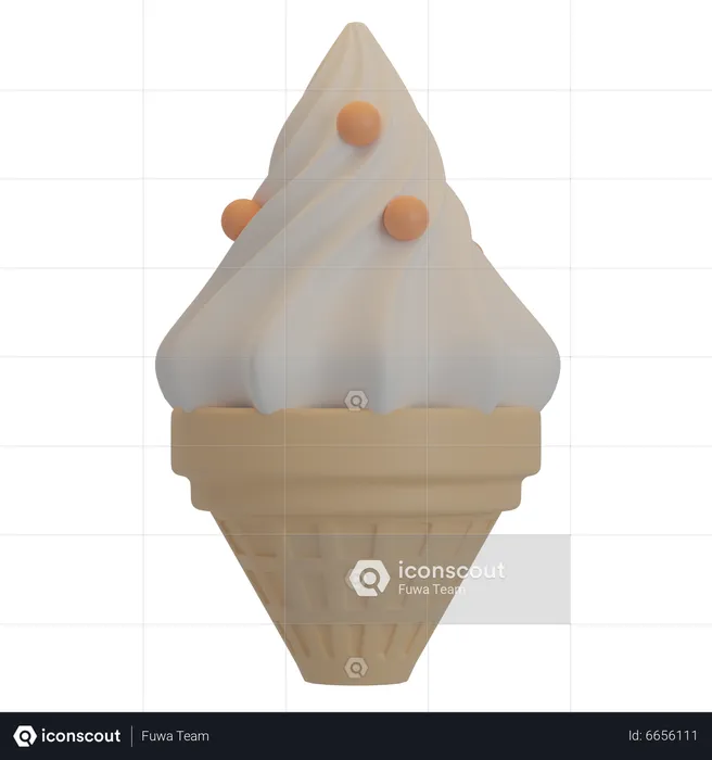 Cone Icecream  3D Icon