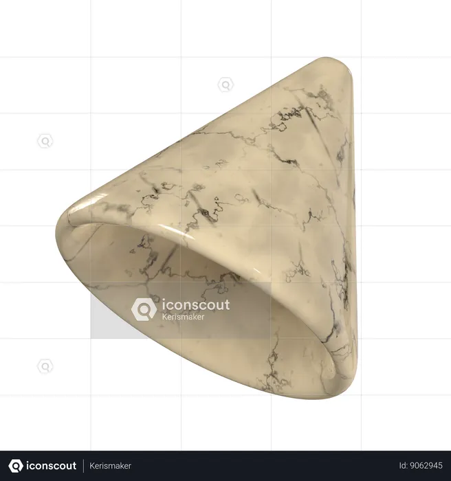 Cone Marble  3D Icon