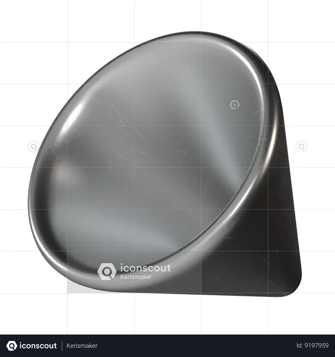 Cone Metal  3D Icon