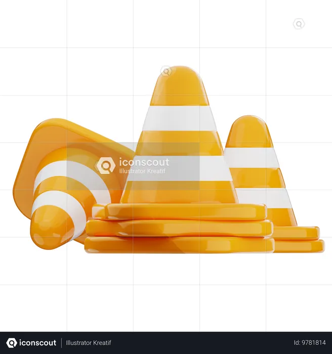 Cone Pin  3D Icon