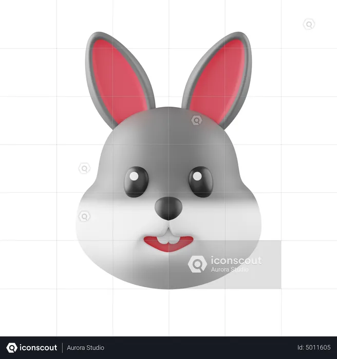 Conejo Emoji 3D Icon