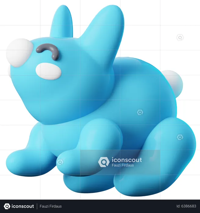 Conejo  3D Icon