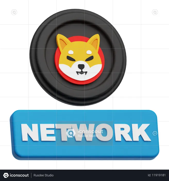 Conexão de rede  3D Icon