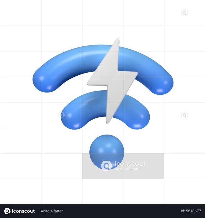 Conexão wifi  3D Icon