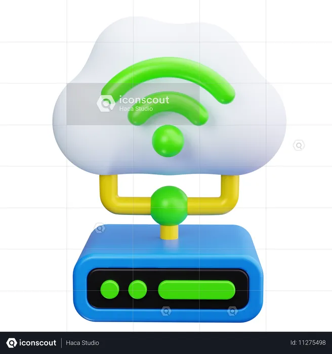 Conexión a Internet  3D Icon