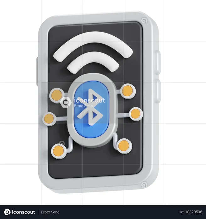 Conexión bluetooth  3D Icon