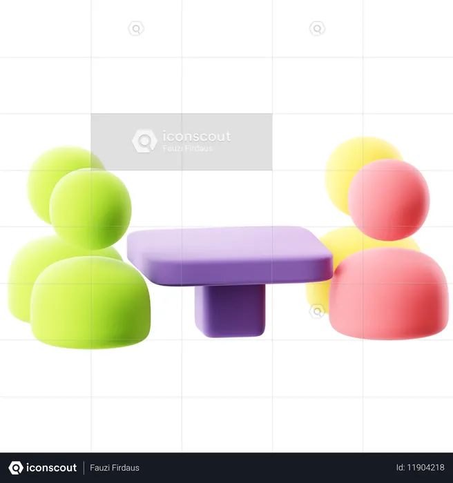 Conference Room  3D Icon
