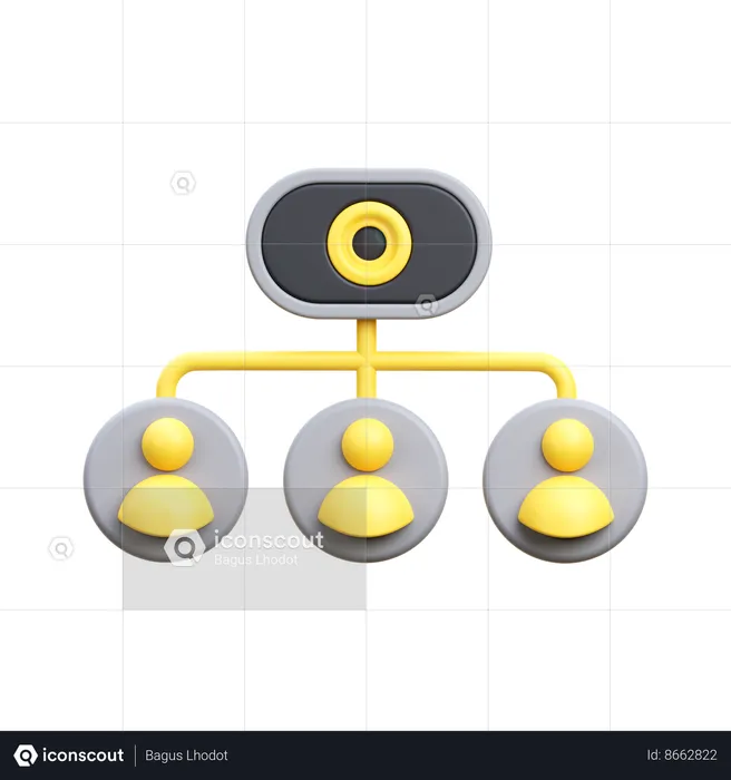 Conferência de equipe  3D Icon