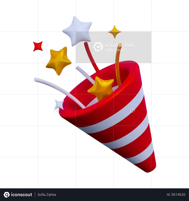 Confetti  3D Icon