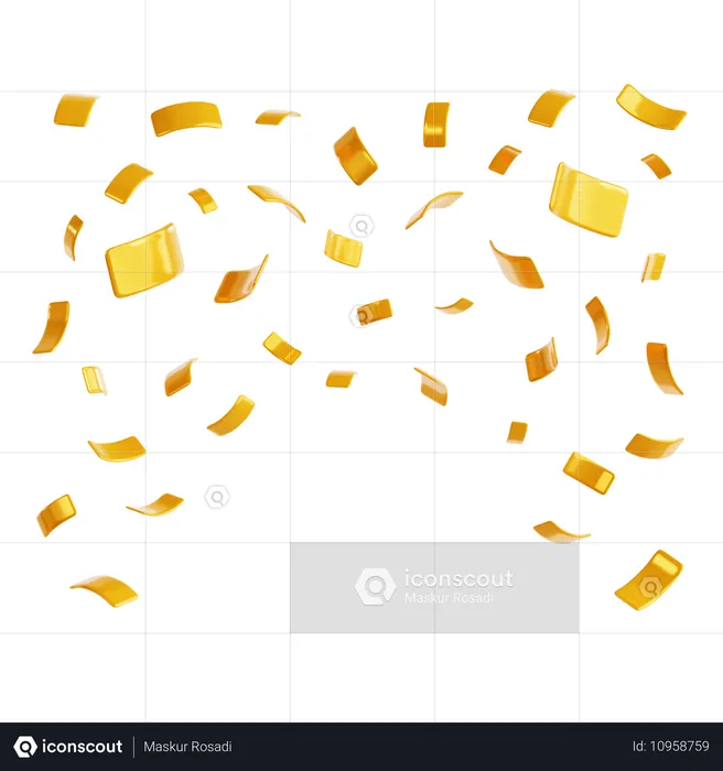 Confetti  3D Icon