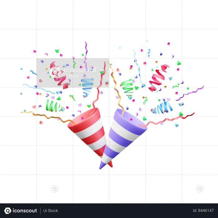 Confetti  3D Icon