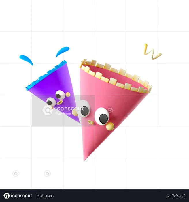 Confetti  3D Icon