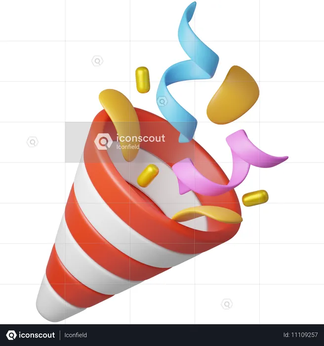 Confetti  3D Icon