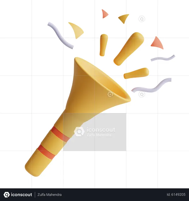 Confetti  3D Icon