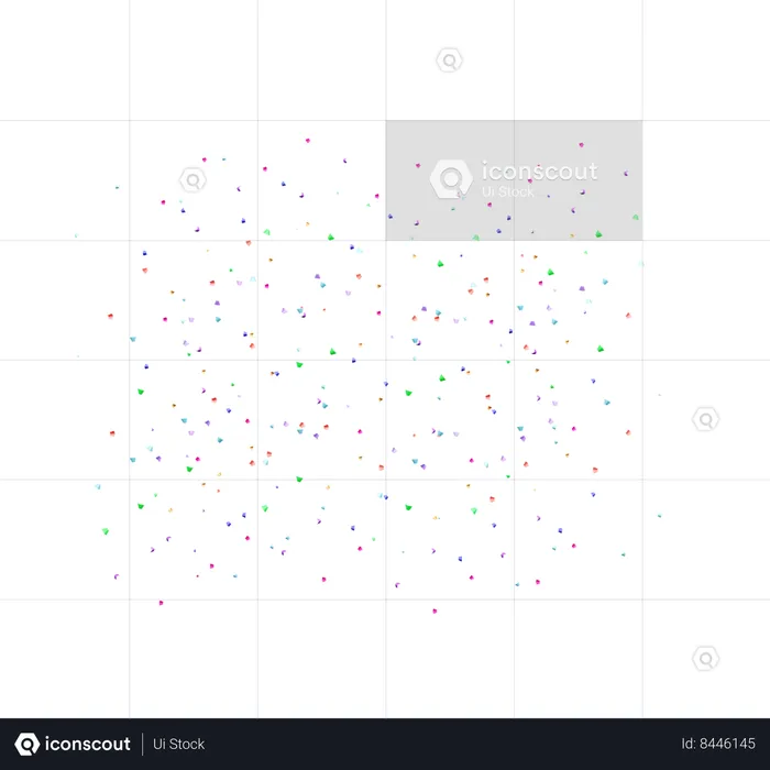 Confettis  3D Icon