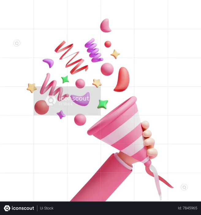 Confettis  3D Icon