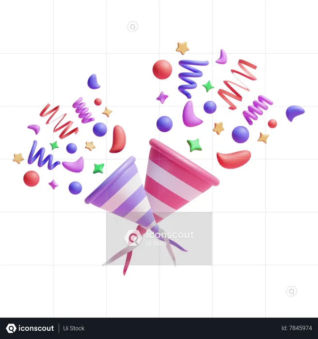 Confettis  3D Icon