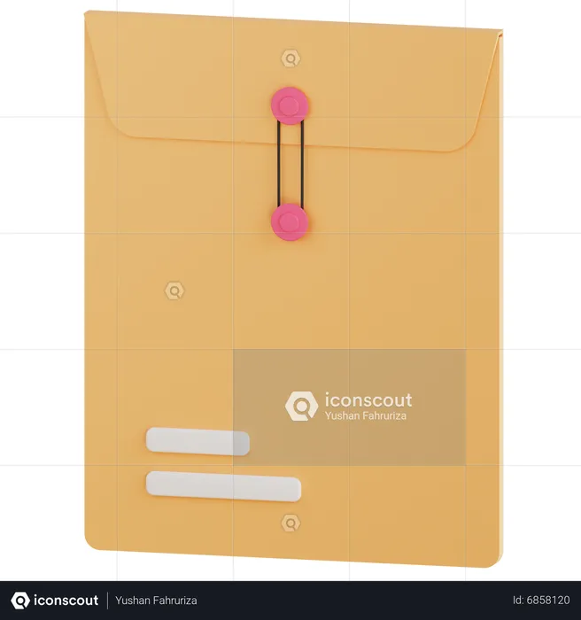 Confidential Envelope  3D Icon
