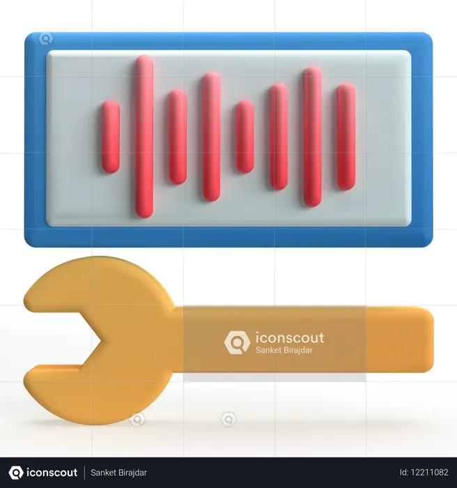 Configuração de áudio  3D Icon